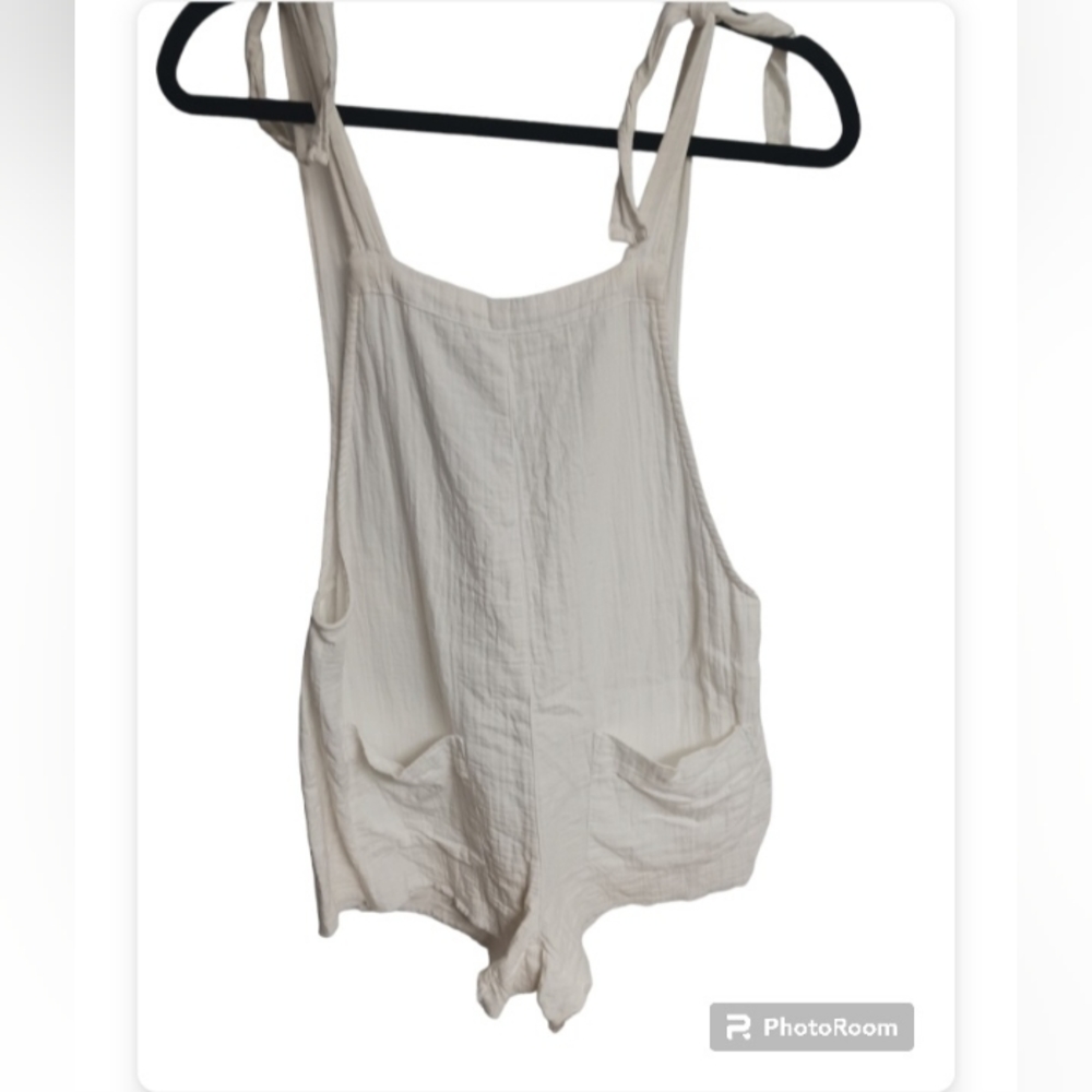 Boho white romper